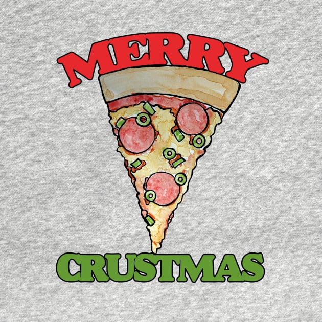 Merry CRUSTmas pizza christmas by bubbsnugg